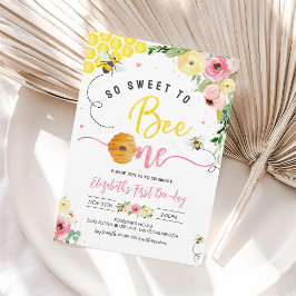 Så söt att ha varit en Party-bidag den 1:a födelse Inbjudningar