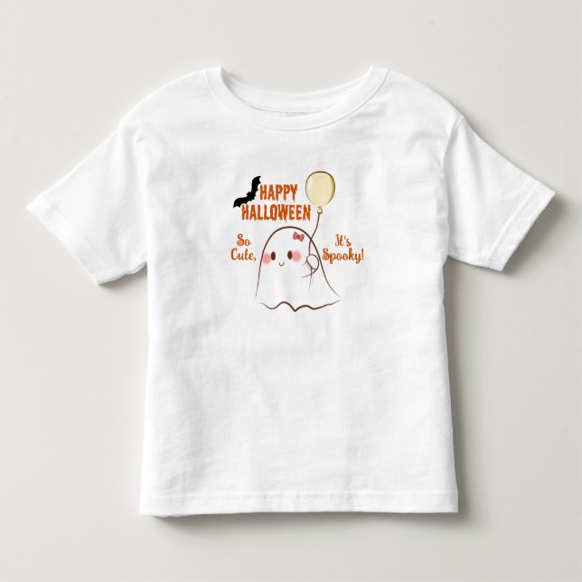 Så söt, den är kuslig flickas första Halloween -an T Shirt (Framsida)