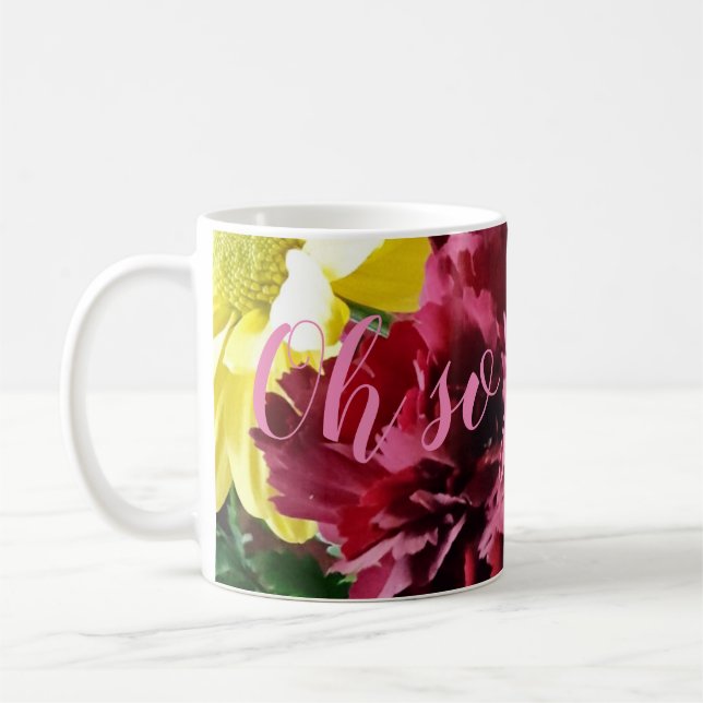 Så söt! Fall Flowers Mugg (Vänster)