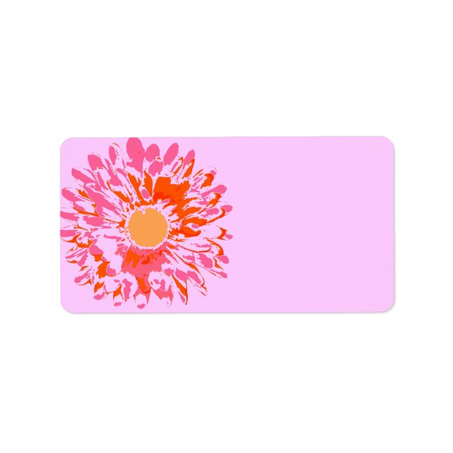 Så Söt Flower Bat mitzvah print du äger Label Adressetikett (Framsidan)