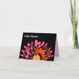 Så Söt Vår Flower Bat mitzvah tackkort Anteckningskort