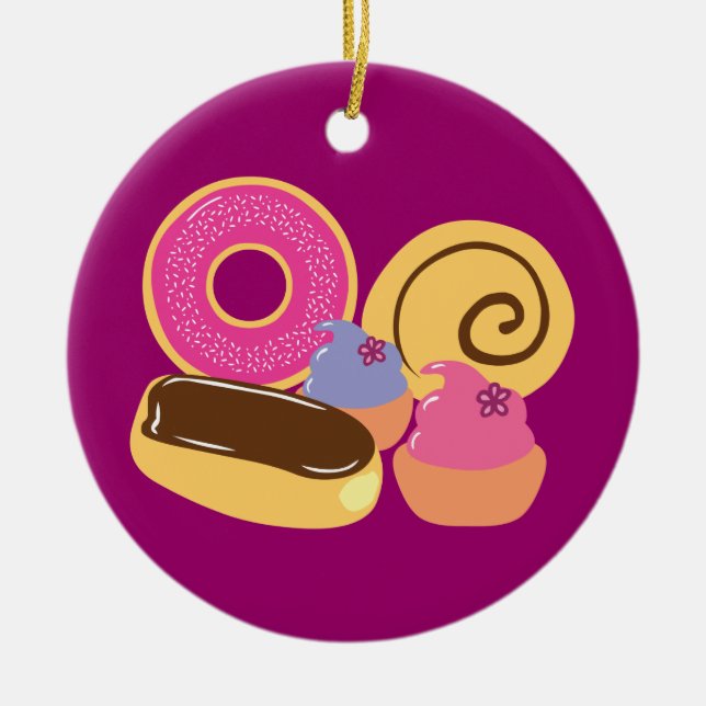 Så Söta Desserts Julgransprydnad Keramik (Framsidan)