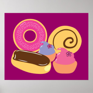 Så Söta Desserts Poster