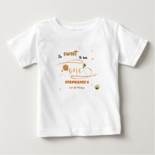 Så Sött Att Vara En Söt Humla Första Födelsedag T Shirt