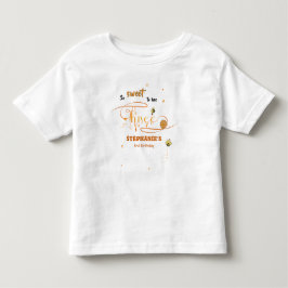 Så sött att vara tre söta honungsbin 3-årsdag t shirt