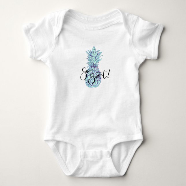Så sött! Bekläda för blåttananasbaby T Shirt (Framsida)