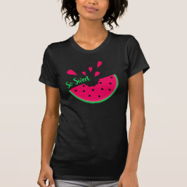 Så sött, valentinhjärtan och vattenmelon t shirt
