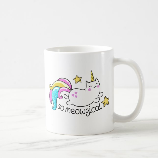 Så sparkles för glitter för Meowgical gulliga Kaffemugg (Höger)