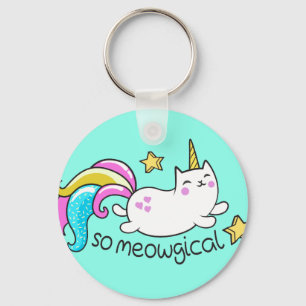 Så sparkles för glitter för Meowgical gulliga Nyckelring