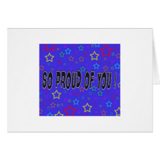 Så stolt av dig! hälsningskort