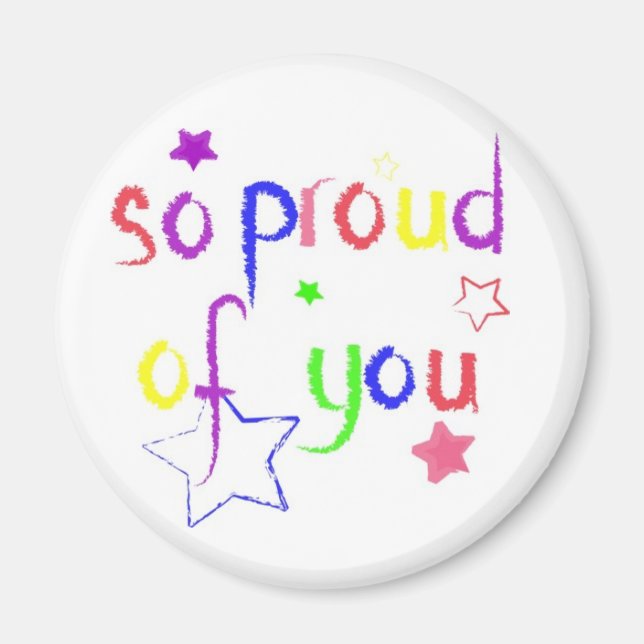 Så stolt över dig.. Magnet (Framsidan)