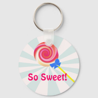 Så Sweet Swirl Lollipop-kedja Nyckelring