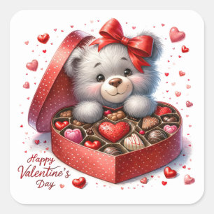 Så Sweet VALENTINE Fyrkantigt Klistermärke