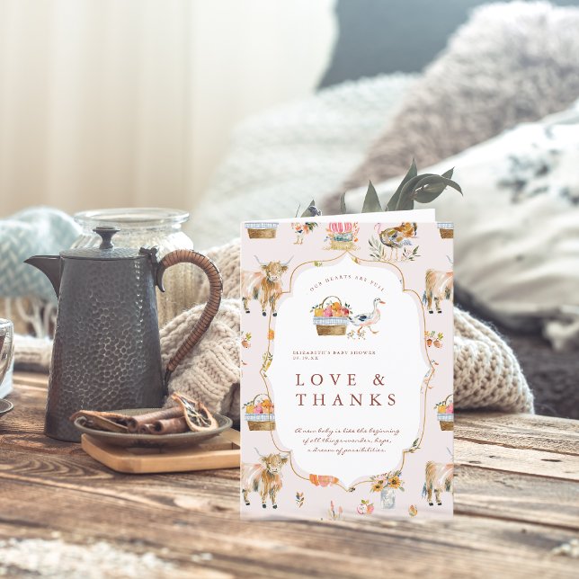 Så Tacksam För Dig | Höst Baby Shower Tack Kort (Skapare uppladdad)
