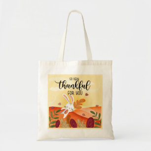 så tacksam för Thanksgiving Tote Bag Tygkasse