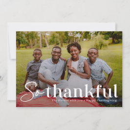 Så tacksamma fotokort för Thanksgiving Julkort