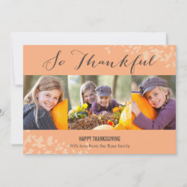 Så tacksamma fotokort för Thanksgiving Julkort