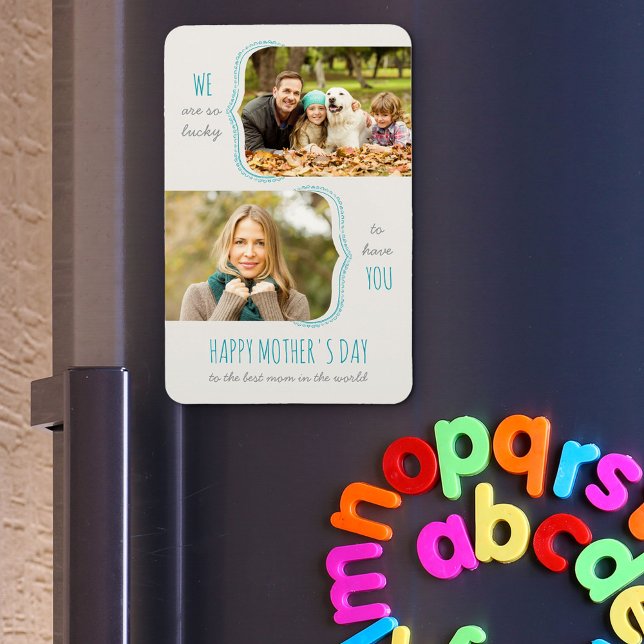 Så trevligt att ha dig 2 Photo Mors dag Magnet (Skapare uppladdad)