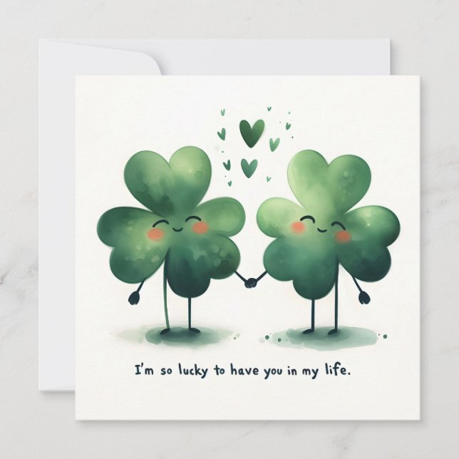 Så trevligt att ha dig i mitt liv julkort (Framsida)