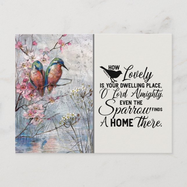 Så underbart är din bostad ställe O LORD Almighty Vykort (Framsida)