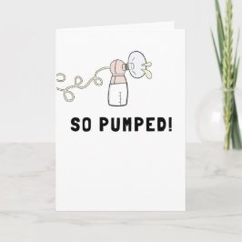 Så utpumpad Nyfödd bebis Gratulerar Kort