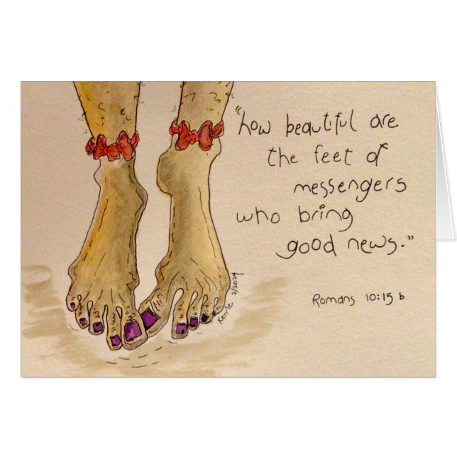 Så vacker hälsningskort (Framsidan Horizontal)