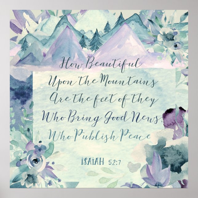 Så vackert på bergen poster (Framsidan)