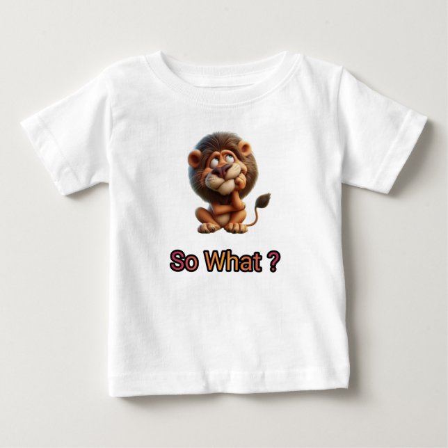 Så vad, lejon fråga. t shirt (Framsida)