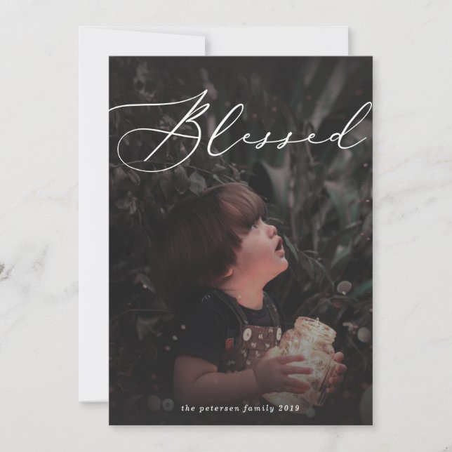 så välsignad julkort (Framsida)