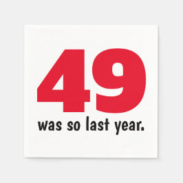 Så var fallet förra året pappersservett