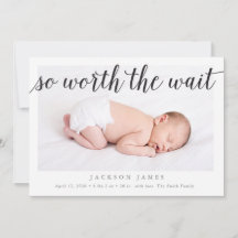 Så värd väntefödelsemeddelandet