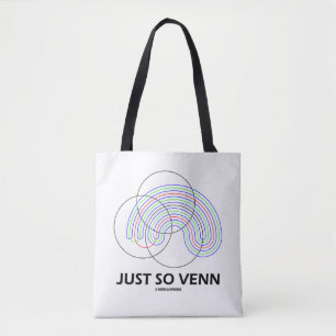 Så Venn Venn-diagram Math Geek Humor Tygkasse