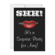 SÅ! ZIP din läppöverraskning party inbjudan