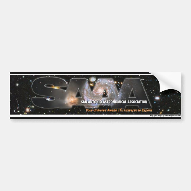 SAAA logo bumpersticker Bildekal (Framsidan)