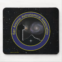 SAAA-logotyp med Hubble Deep Fält Mouse Pad