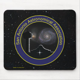 SAAA-logotyp med Hubble Deep Fält Mouse Pad Musmatta