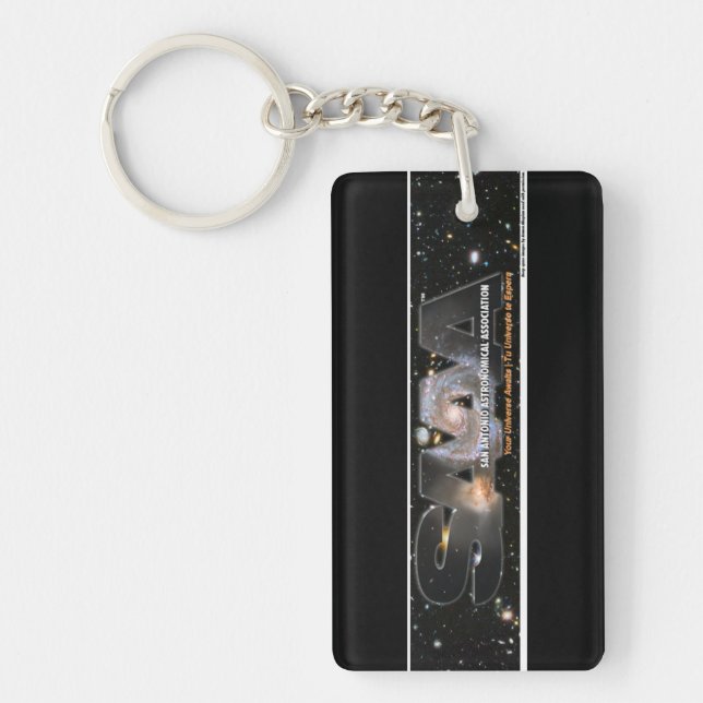 SAAA rectangle key chain Nyckelring (Framsidan)