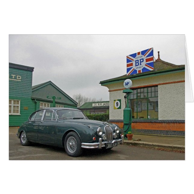 SAAB 1950'S-KORT HÄLSNINGSKORT (Framsidan Horizontal)