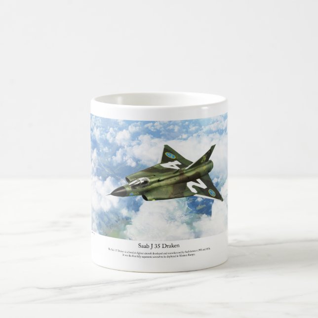 Saab 35 Draken  Kaffemugg (Center)