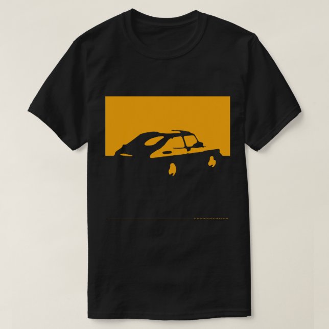 Saab 900, 1990 - Gult on charcol T Shirt (Design framsida)