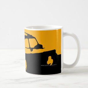 Saab 900 SPG/Aero - gulna på den mörka bkgdmugge Kaffemugg