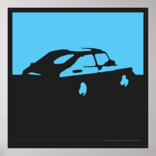 Saab 900 SPG/Aero - slösa på kolsvartaffischen Poster