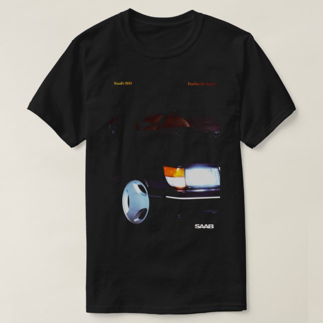 SAAB 900 TURBO 16 AERO T SHIRT (Design framsida)