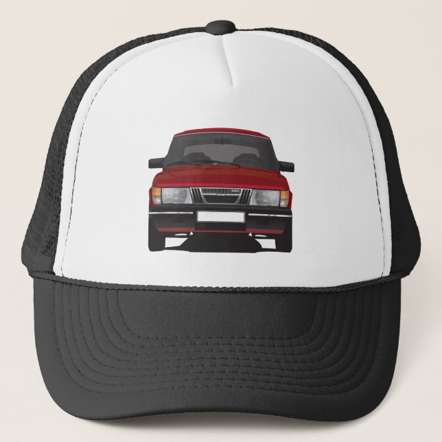 Saab 900 turbo (röd) truckerkeps (Framsida)