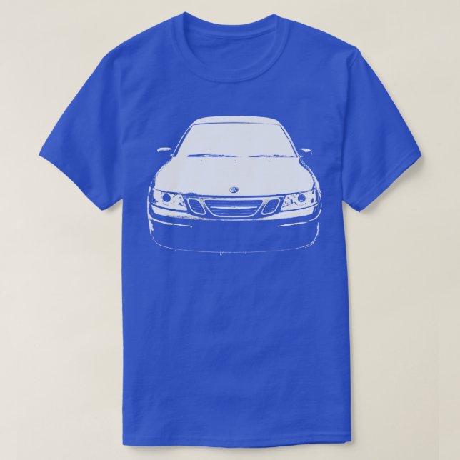 Saab 93 OG 1:a generation klassisk monoblock vit T Shirt (Design framsida)