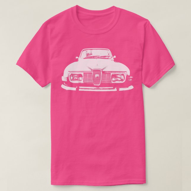 Saab 95 klassisk monoblock vit t shirt (Design framsida)