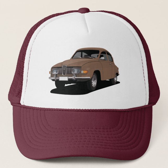 Saab 96 i sex färg keps (Framsida)