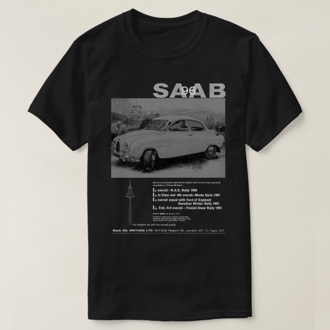 SAAB 96 T SHIRT (Design framsida)