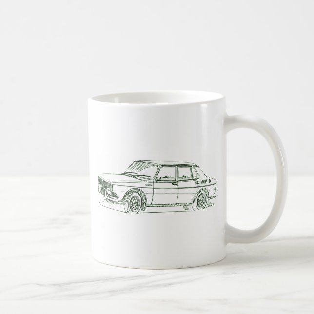 Saab 99 1968 kaffemugg (Höger)