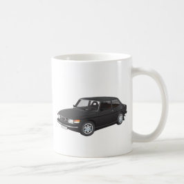 Saab 99 svart kaffemugg